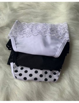 Trio panties estampados